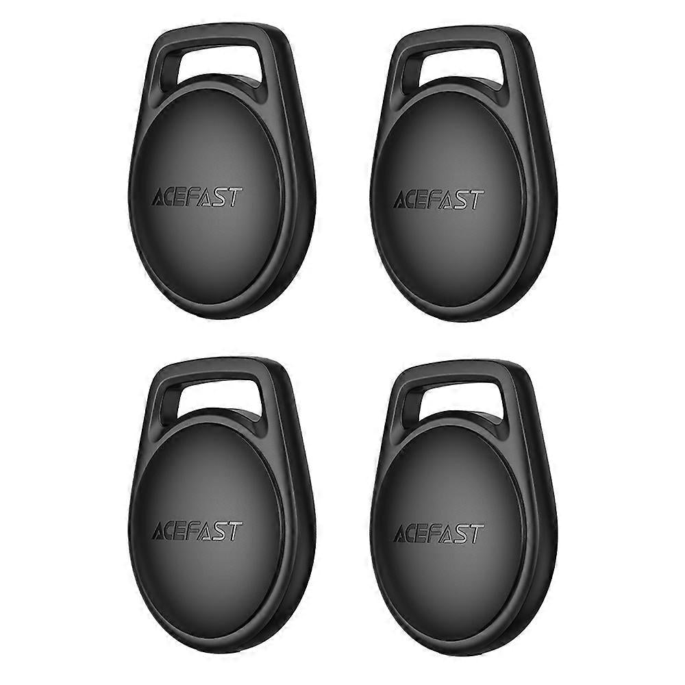 Acefast SmartTag S2 για iOS Series, Σετ 4 τεμαχίων, Μαύρο