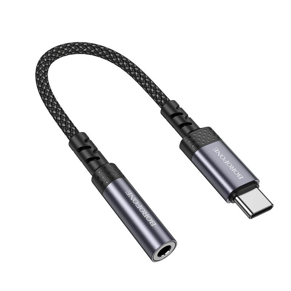 USB-C Audio Adapter - 3.5mm Borofone BV24, Gray