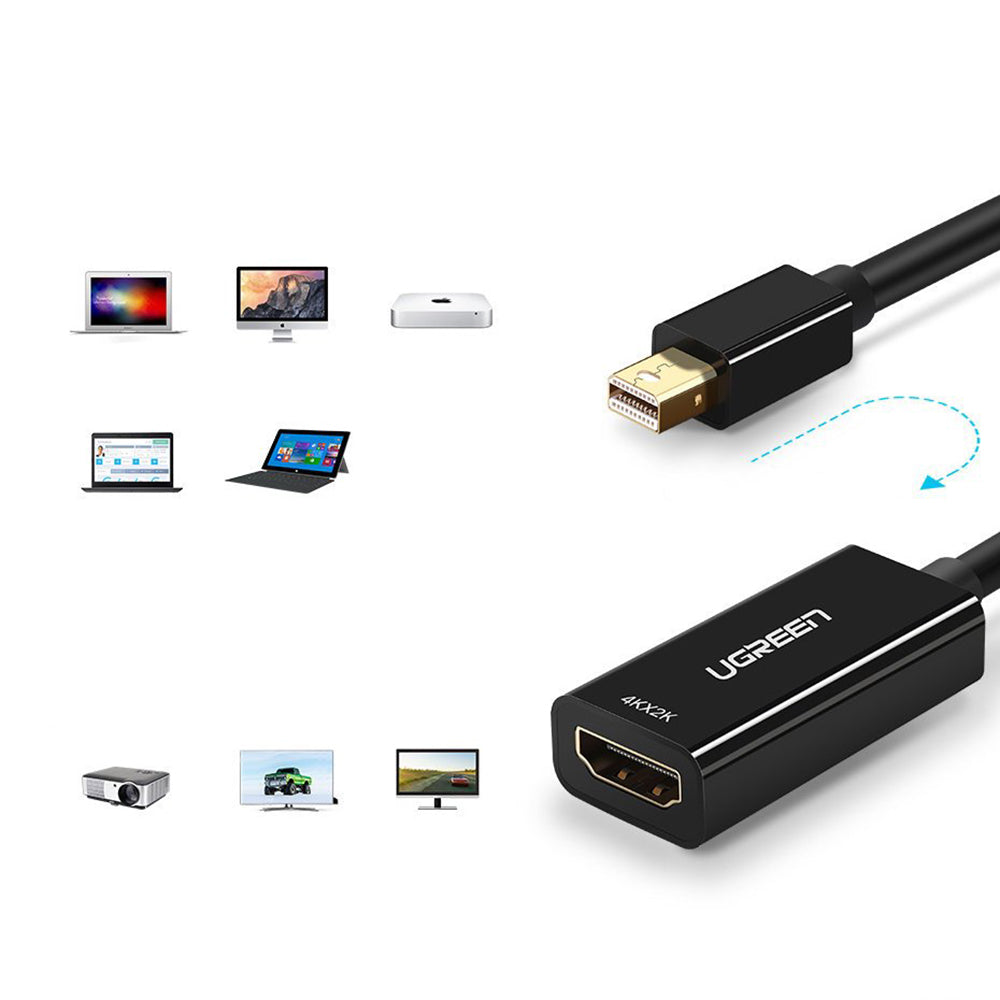 UGREEN MD112 Video Adapter (10461), MiniDisplayPort - HDMI, Black