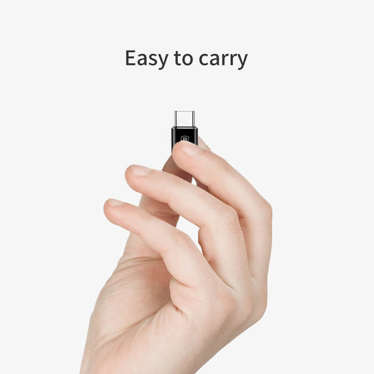 Αντάπτορας Δεδομένων και Φόρτισης microUSB - USB-C Baseus, Μαύρο CAMOTG-01