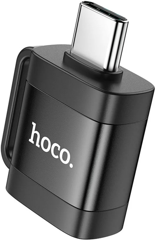 OTG USB-C to USB-A Adapter HOCO UA31C, Black