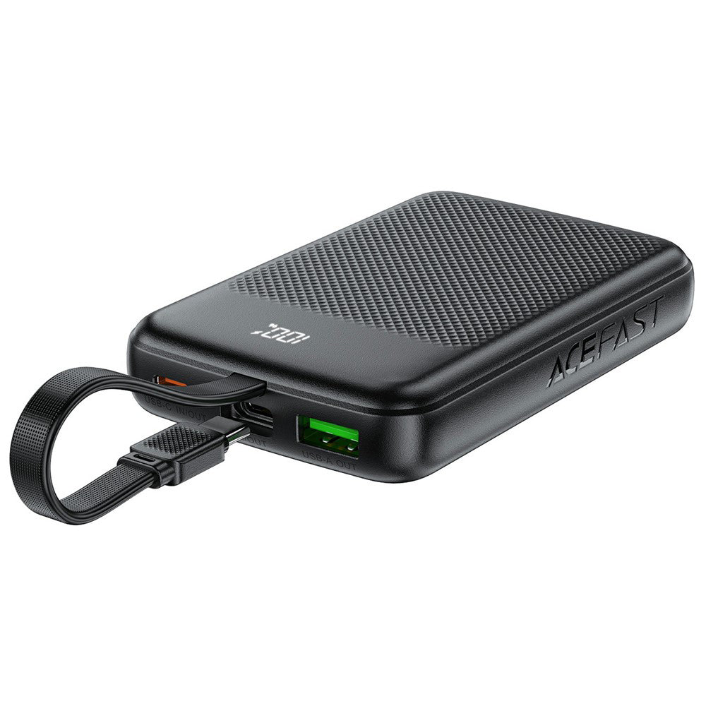 Εξωτερική Μπαταρία Acefast M13, 10000mAh, 22.5W, QC + PD, 1 x USB-A - 2 x USB-C, Μαύρη