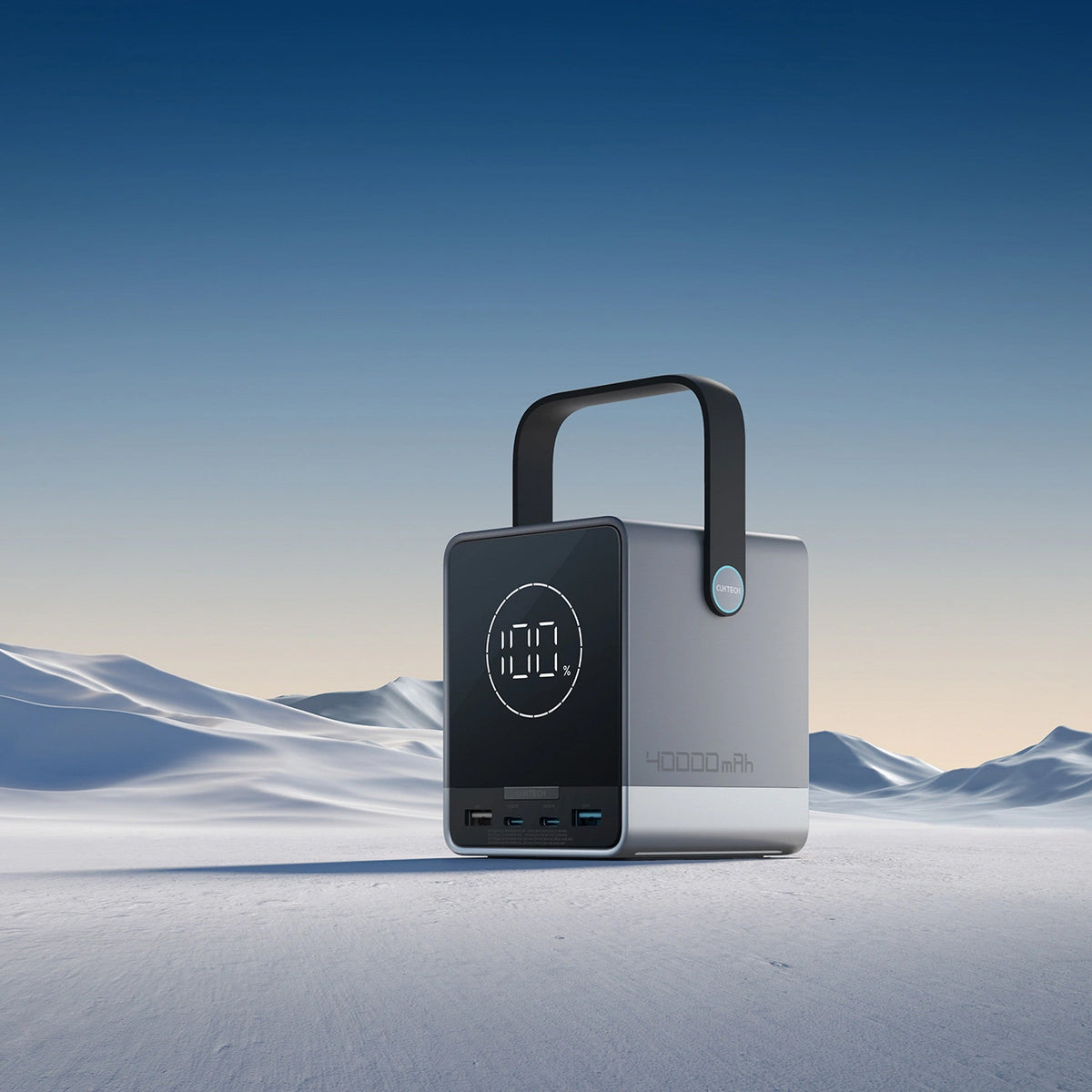 Εξωτερική Μπαταρία Cuktech, 40000mAh, 300W, QC + PD + FQI, 1 x QI - 2 x USB-A - 2 x USB-C, Μαύρη CUKP01CTEUSL