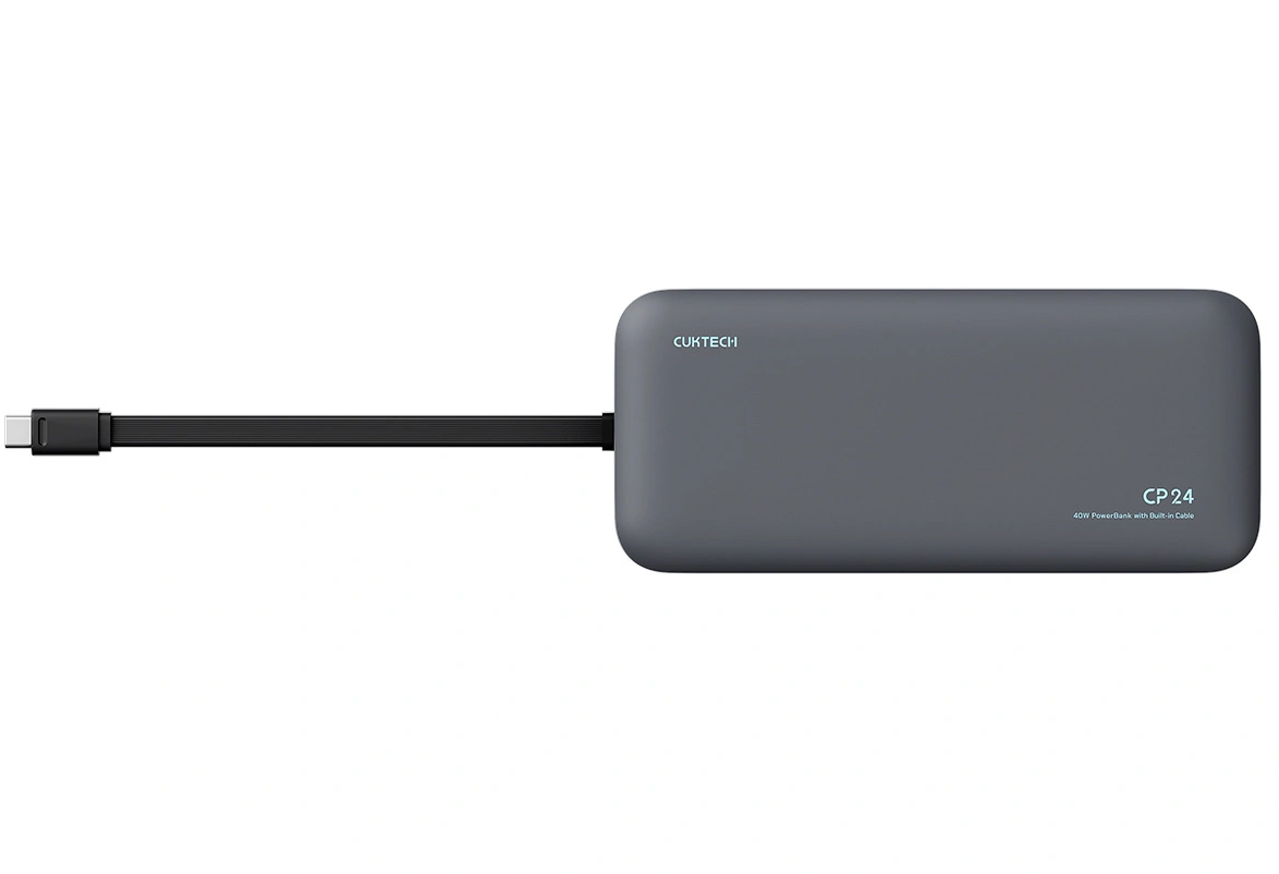 Εξωτερική Μπαταρία Cuktech LPB200N, 20000mAh, 40W, QC + PD, 1 x USB-A - 2 x USB-C, Μαύρη CUKL200NMXGR