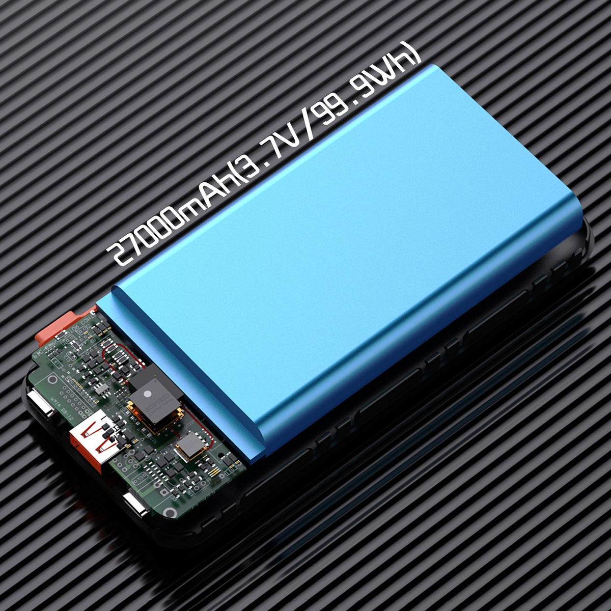 Εξωτερική Μπαταρία Dudao K15MAX, 30000mAh, 22.5W, QC + PD, 1 x USB-A - 2 x Lightning - 2 x USB-C, Λευκό