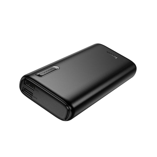 HOCO J158A External Battery, 10000mAh, 10W, 2 x USB-A, Black