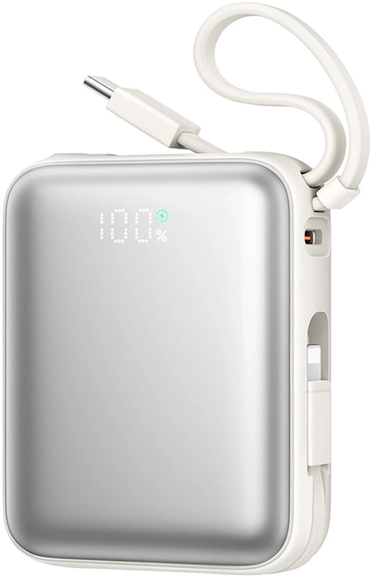 Εξωτερική Μπαταρία Joyroom JR-PBF27, 10000mAh, 22.5W, QC + PD, 1 x Lightning - 2 x USB-C, Λευκή