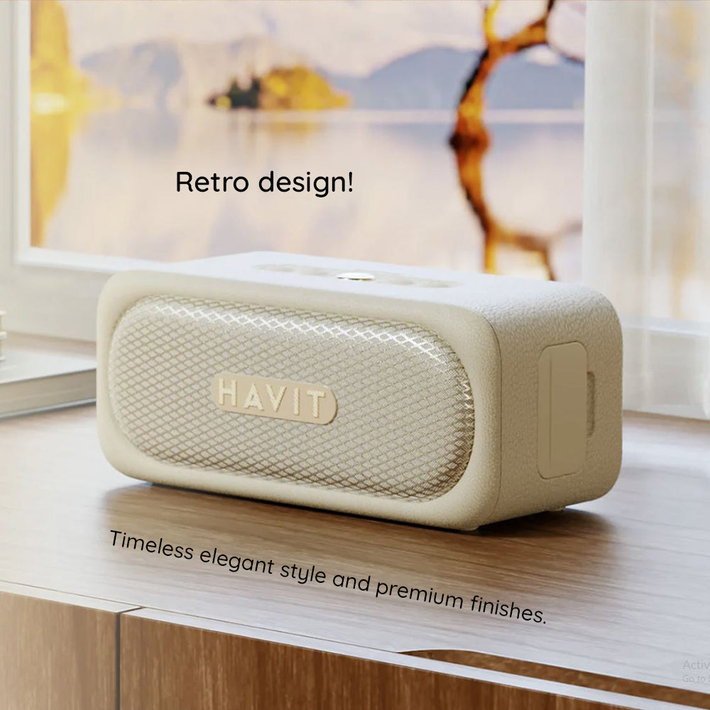 Ηχείο Bluetooth HAVIT SK905BT, 20W, Αδιάβροχο, Μπεζ