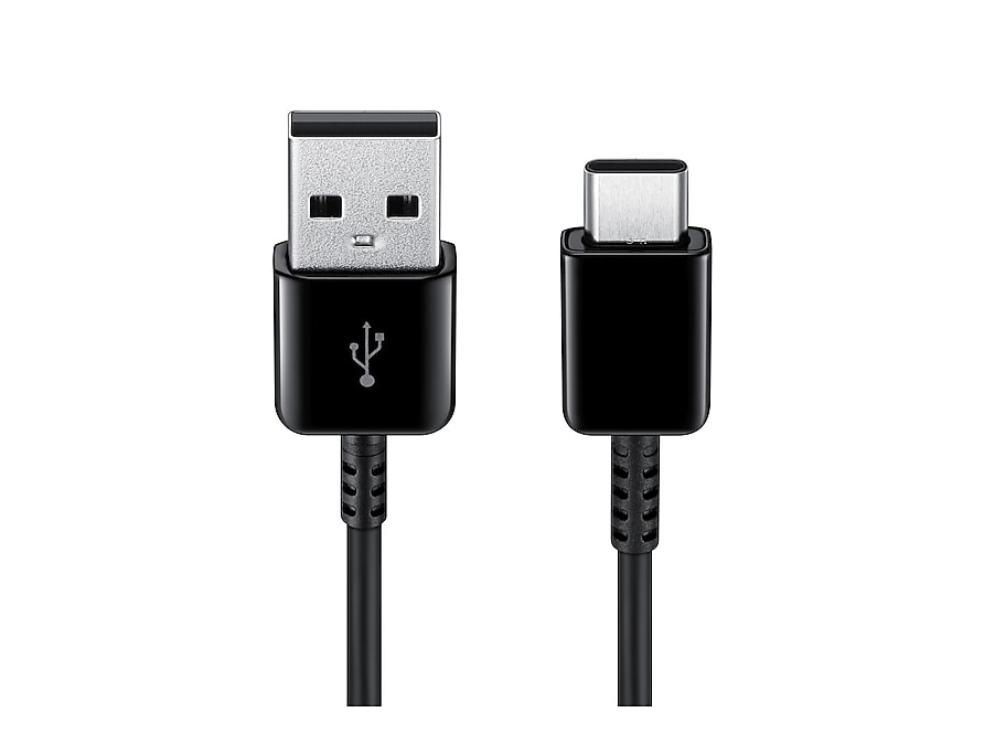 Καλώδιο Δεδομένων και Φόρτισης USB-A - USB-C Samsung 2-Pack, 25W, 1.5m, Μαύρο EP-DG930MBEGWW
