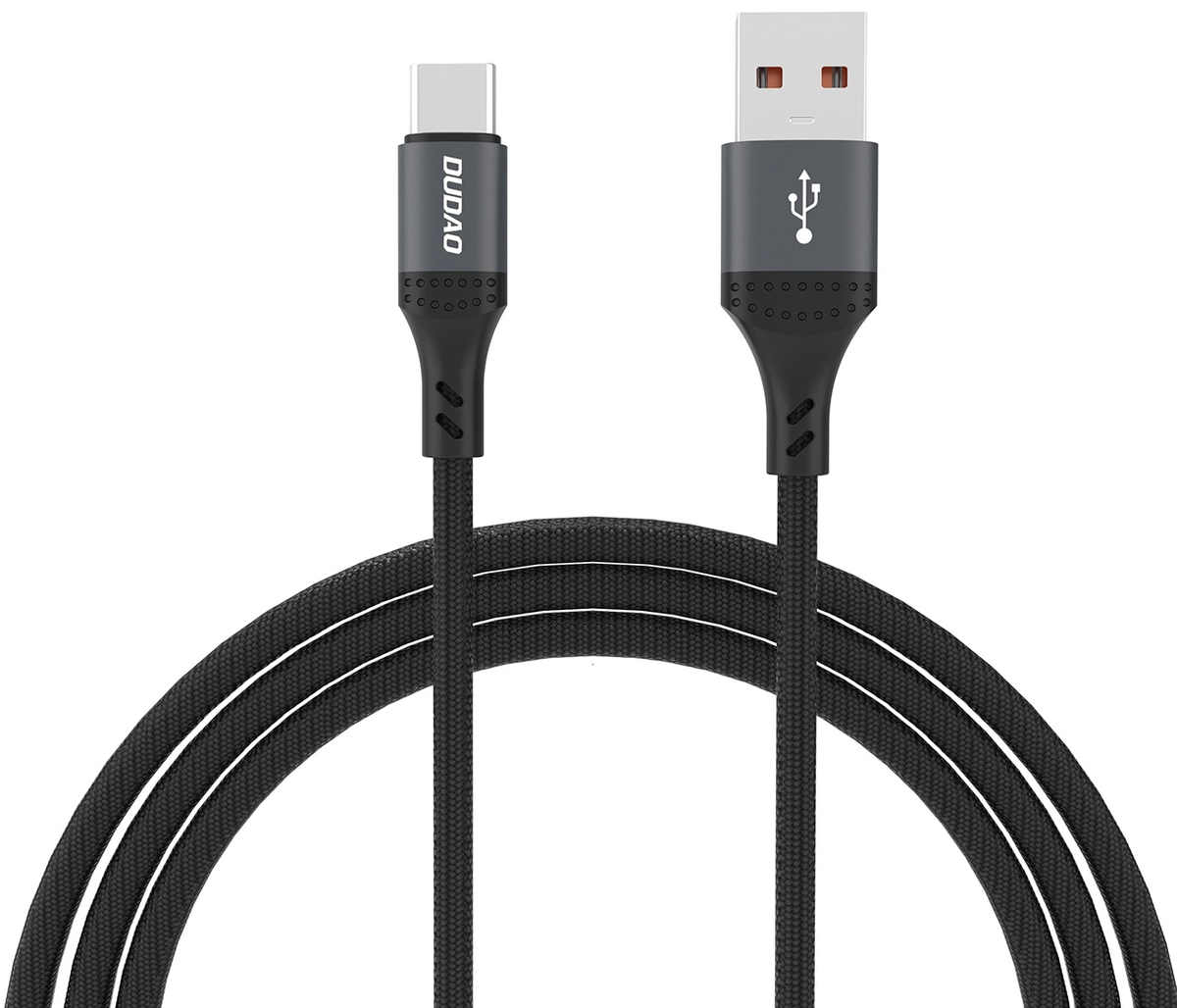 Καλώδιο Δεδομένων και Φόρτισης USB-A - USB-C Dudao L3ST, 100W, 1.2m, Μαύρο