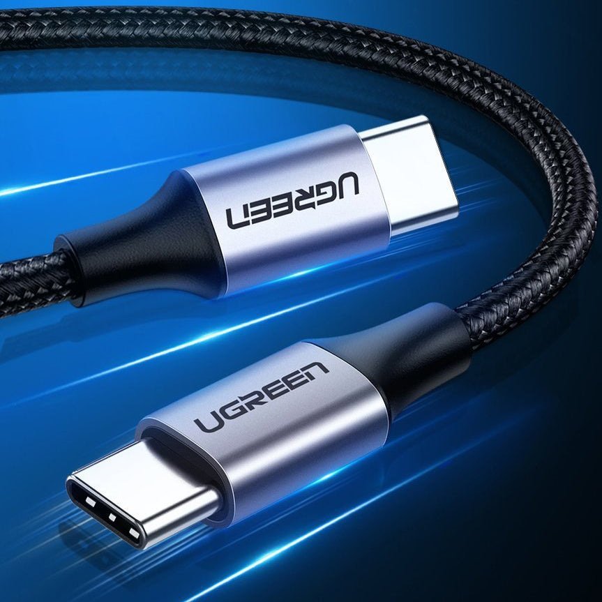Καλώδιο Δεδομένων και Φόρτισης USB-C - USB-C UGREEN US261, 60W, 1μ, Γκρι