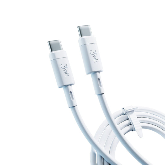 Καλώδιο Δεδομένων και Φόρτισης USB-C - USB-C 3MK Hyper Silicone, 60W, 1μ, Λευκό