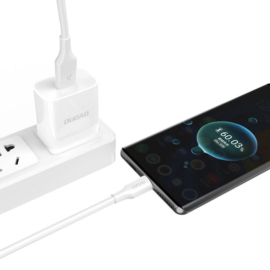 Καλώδιο Δεδομένων και Φόρτισης USB-A - microUSB Dudao L2SM, 18W, 1.2m, Λευκό