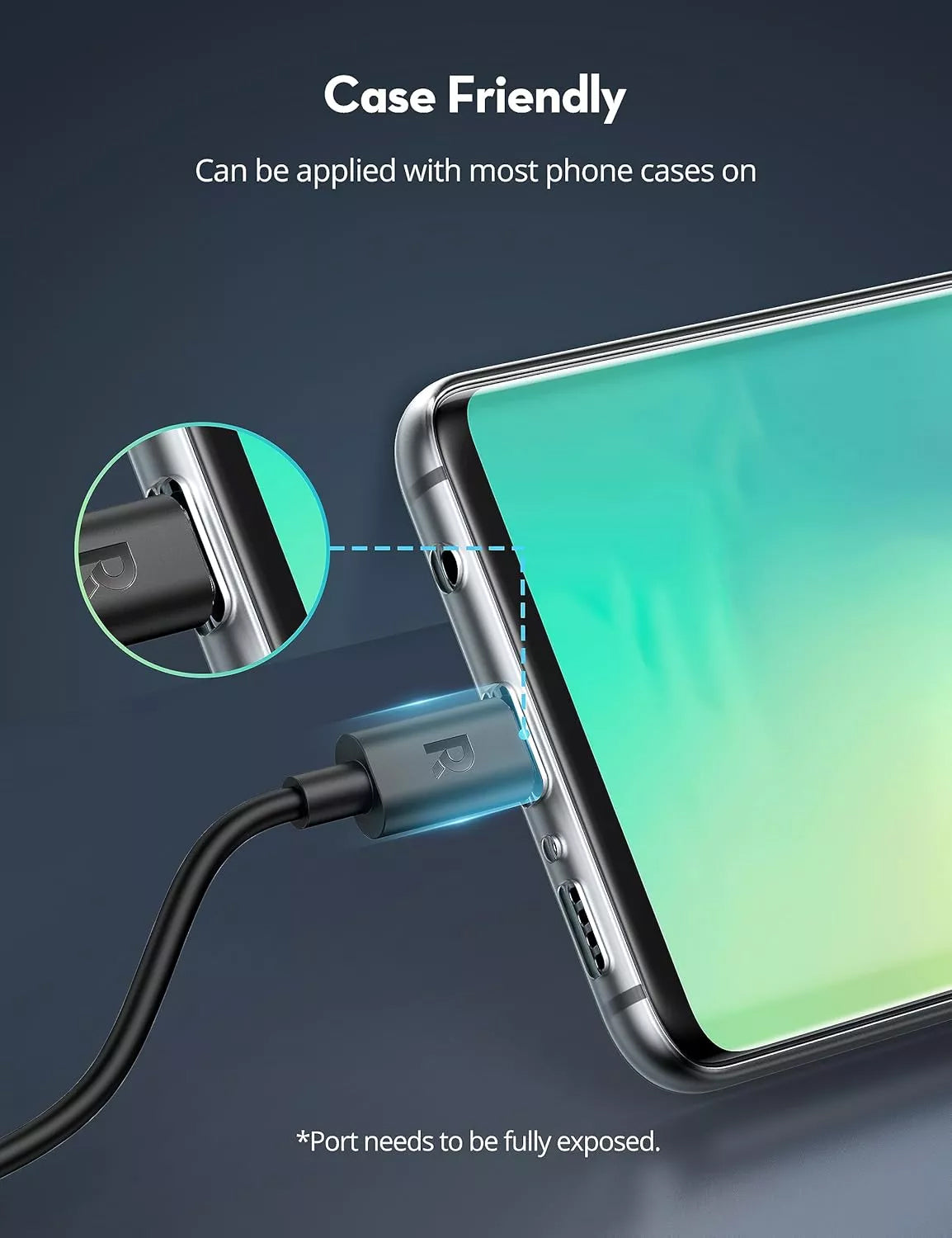 Καλώδιο Δεδομένων και Φόρτισης USB-C - USB-C RavPower RP-CB1022, 60W, 2μ, Μαύρο