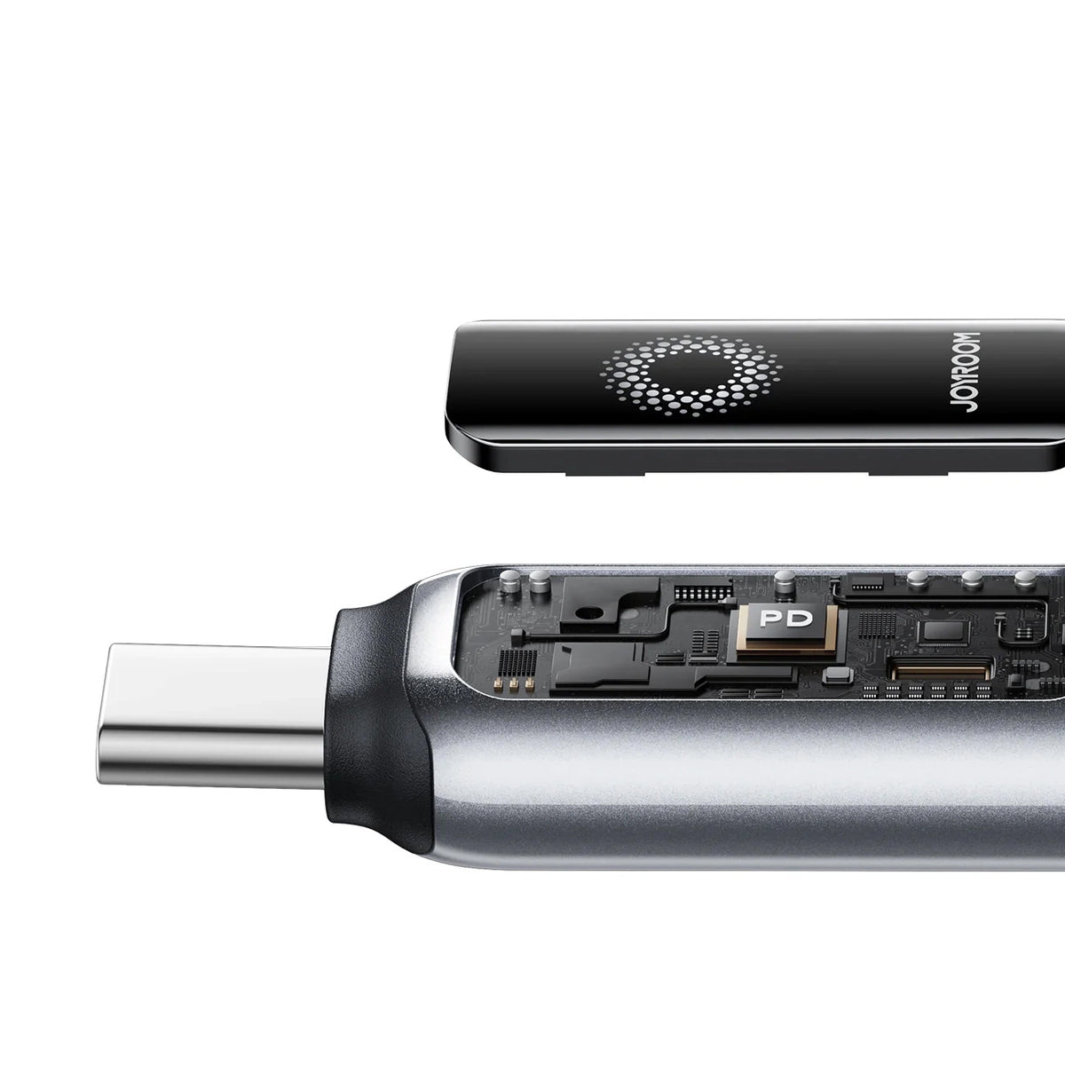 USB-C Data and Charging Cable - USB-C Joyroom S-A55 StarFlight Display, 100W, 1.2m, Black