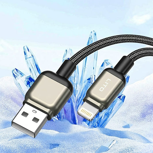 USB-A to Lightning Data and Charging Cable Lito LD17, 18W, 1m, Black