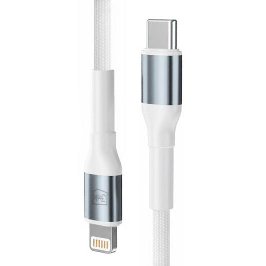 Καλώδιο Δεδομένων και Φόρτισης USB-C - Lightning 3MK Hyper N, 27W, 2μ, Λευκό