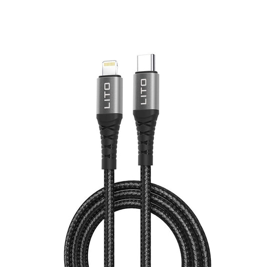 Καλώδιο Δεδομένων και Φόρτισης USB-C - Lightning Lito LD22CL, 27W, 2m, Μαύρο
