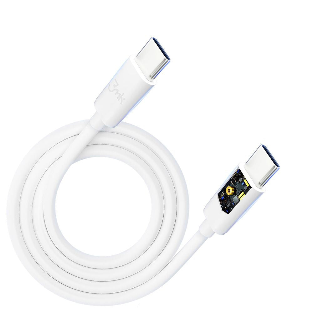 Καλώδιο Δεδομένων και Φόρτισης USB-C - USB-C 3MK Hyper, 100W, 2m, Λευκό