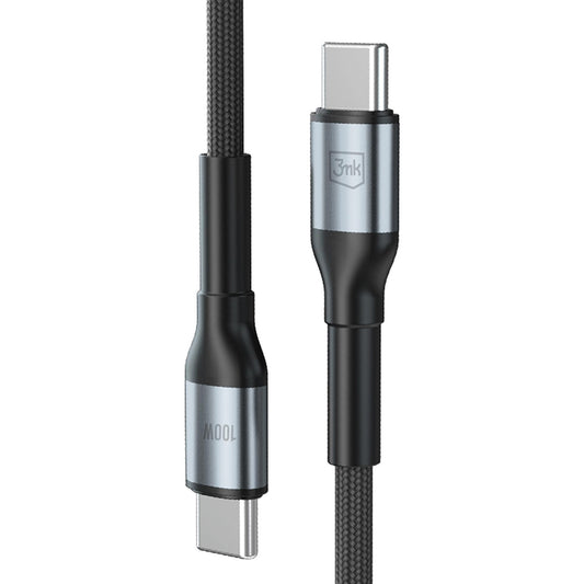 Καλώδιο Δεδομένων και Φόρτισης USB-C - USB-C 3MK Hyper N, 100W, 1.5m, Μαύρο