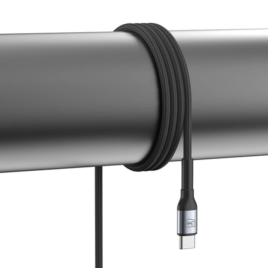 Καλώδιο Δεδομένων και Φόρτισης USB-C - USB-C 3MK Hyper N Angled, 60W, 2m, Μαύρο