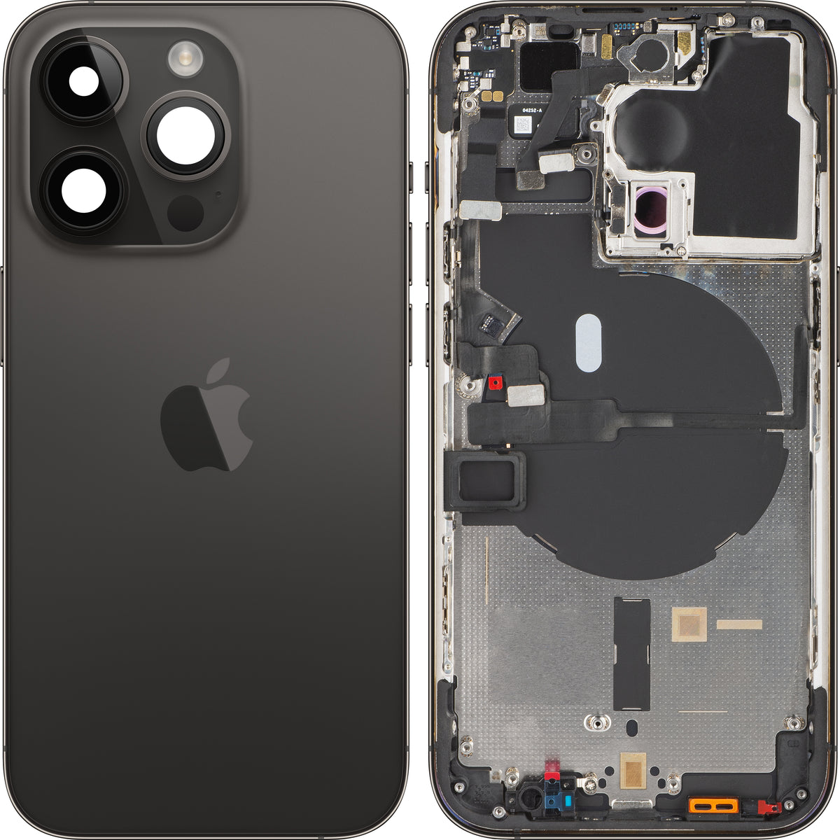 Κάλυμμα Μπαταρίας Apple iPhone 14 Pro, με Μεσαίο Πλαίσιο, Μαύρο (Space Black), Swap Premium