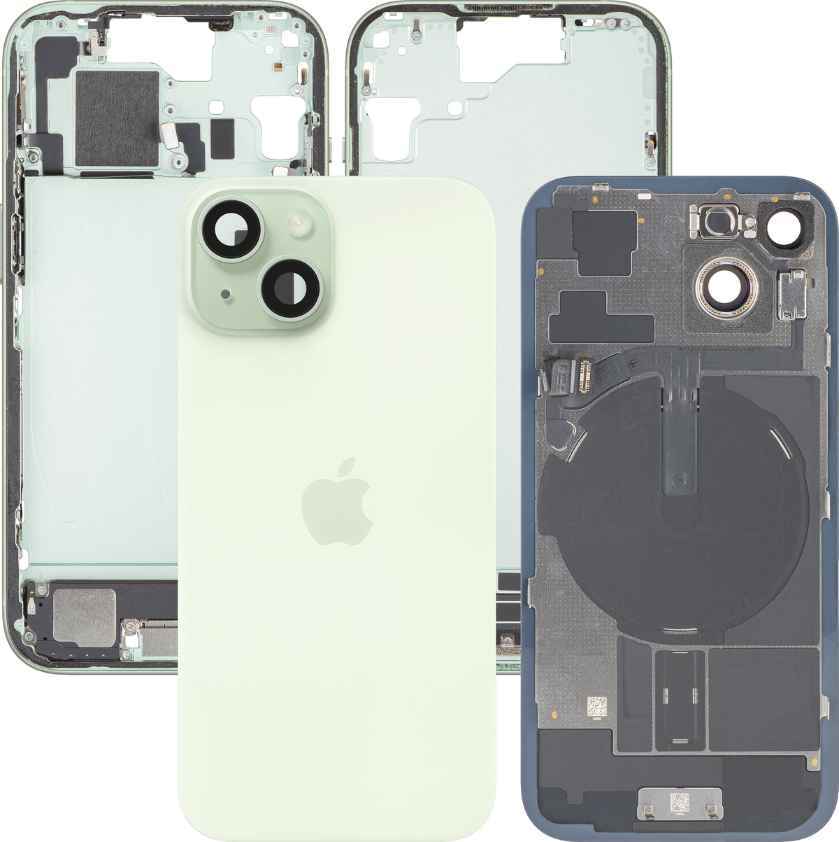 Πίσω Κάλυμμα Μπαταρίας Apple iPhone 15, Με Μεσαίο Πλαίσιο, Πλήρη Ανταλλακτικά, Κίτρινο, Premium Ανταλλαγή