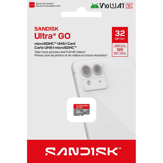 Κάρτα Μνήμης microSDHC SanDisk Ultra GO Android A1, 32Gb, Κατηγορία 10 / UHS-1 U1 SDSQUGN-032G-GN6MN