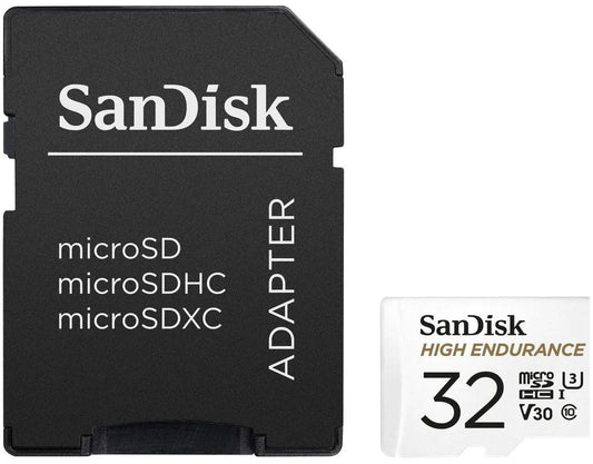 Κάρτα Μνήμης microSDHC SanDisk High Endurance, 32Gb, Κατηγορία 10 / UHS-1 U3, Με Αντάπτορα SDSQQNR-032G-GN6IA