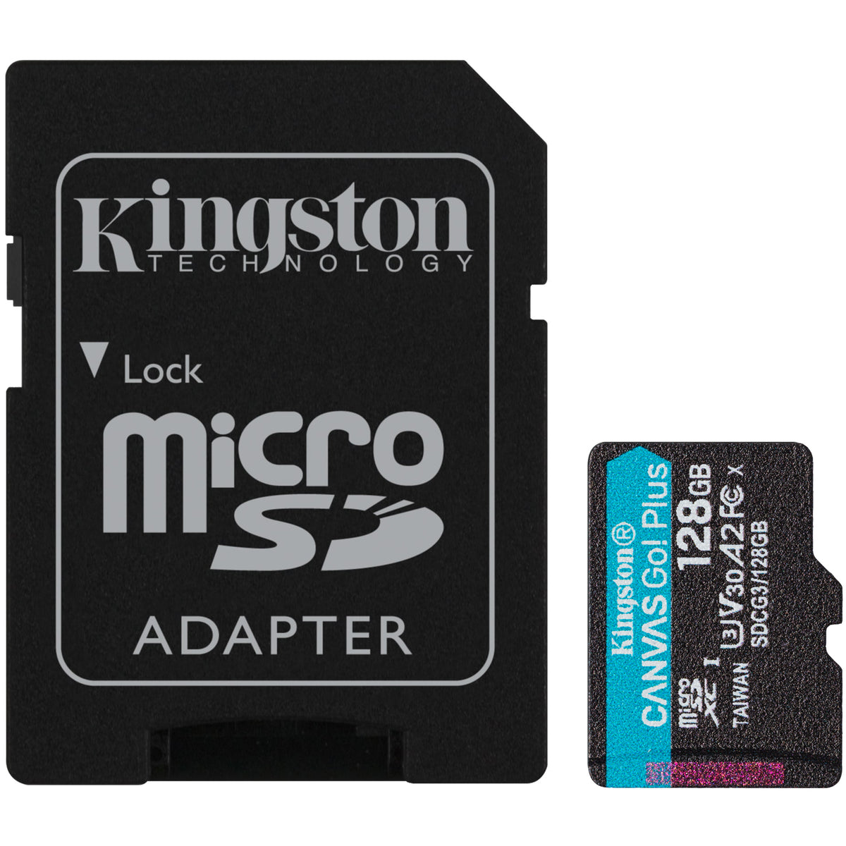 Κάρτα Μνήμης microSDXC Kingston Canvas Go Plus Android A2, 128Gb, Κατηγορία 10 / UHS-1 U3, Με Αντάπτορα SDCG3/128GB
