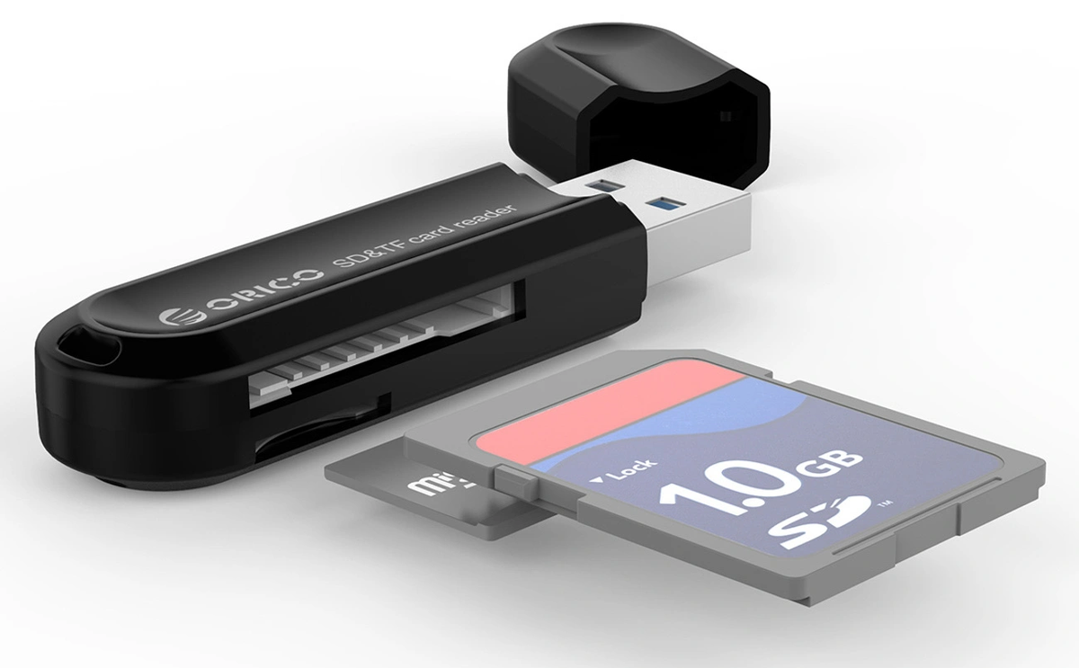 Αναγνώστης Κάρτας USB 3.0 Orico CRS21, SD - microSD, Μαύρο