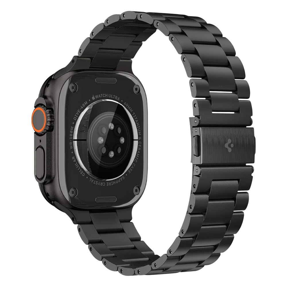 Spigen Modern Fit Titanium Band for Apple Watch 49mm / 46mm / 45mm / 44mm Series, Black AMP11577