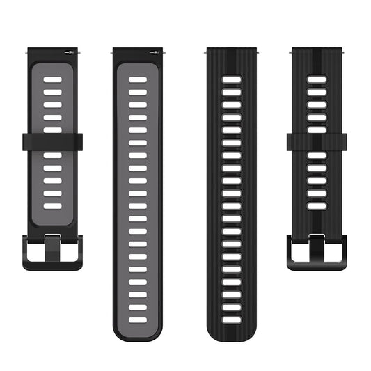 Λουράκι Techsuit W002 για Huawei Watch / Xiaomi Watch Series, 22mm, Μαύρο