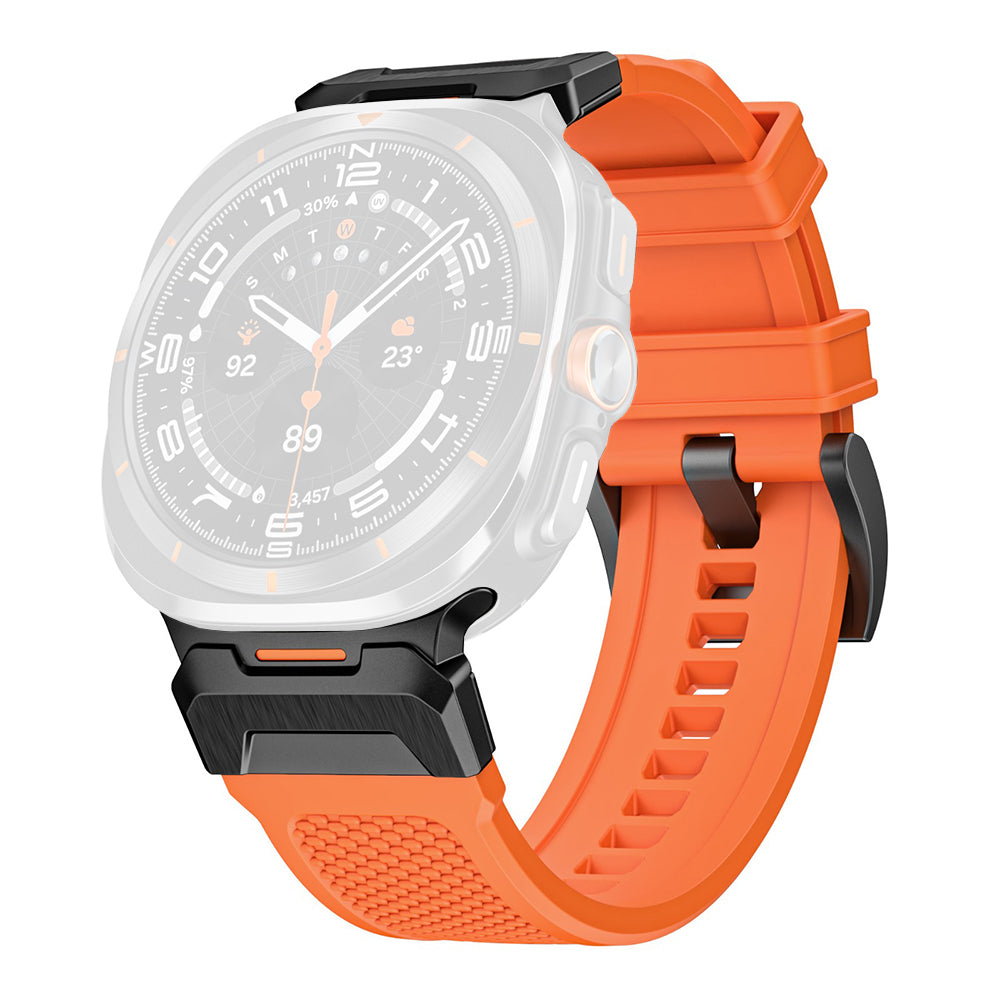 Techsuit W068 Strap for Samsung Galaxy Watch Ultra Series, Orange Black