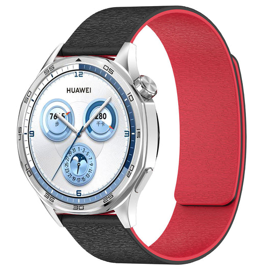 Techsuit W074 Strap for Samsung Galaxy Watch Series, 20mm, Black Red