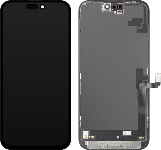 Οθόνη με οθόνη αφής JK για Apple iPhone 16 Plus, με Πλαίσιο, Έκδοση LCD In-Cell IC Movable, Μαύρο