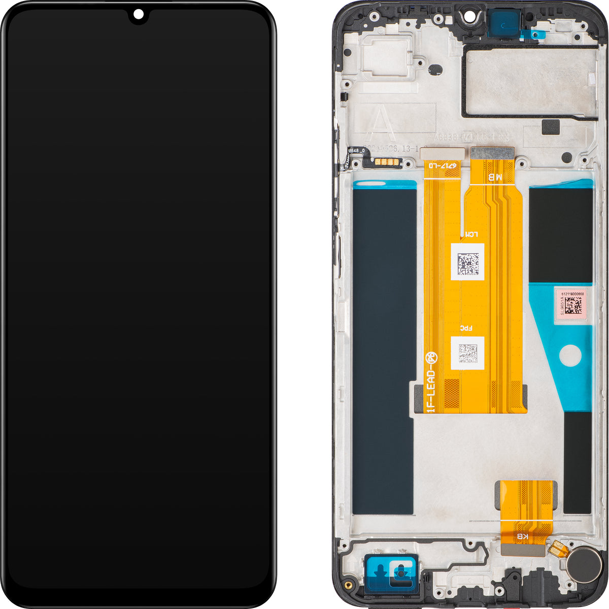 Οθόνη με Αφή Realme Note 60, με Πλαίσιο, Μαύρο (Marble Black), Service Pack 621029000222