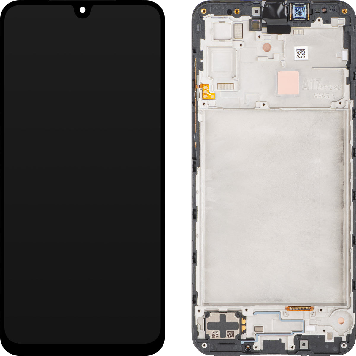 Οθόνη με οθόνη αφής Samsung Galaxy A17 5G A176, με πλαίσιο, μαύρο, Service Pack GH82-38045A