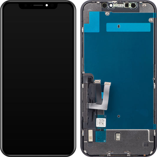 ZY Touchscreen Display for Apple iPhone 11, with Frame, LCD In-Cell IC Movable, Black