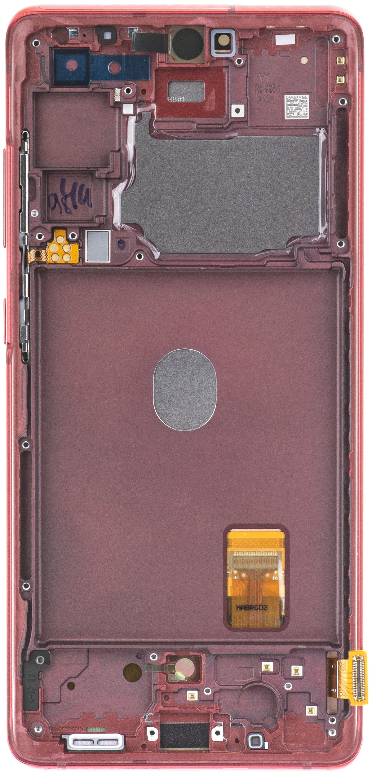 Οθόνη με Touchscreen Samsung Galaxy S20 FE G780, με Πλαίσιο, Κόκκινο, Service Pack GH82-24219E