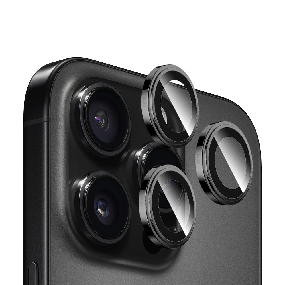 Προστατευτική μεμβράνη πίσω κάμερας Blueo Sapphire Crystal για Apple iPhone 14 Pro Max / 14 Pro, Ασφαλισμένο γυαλί, Μαύρο