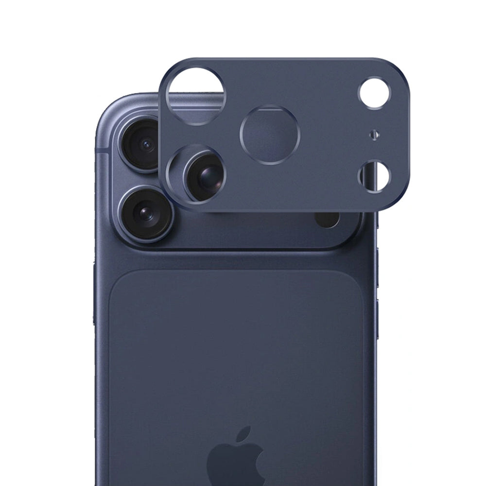 Techsuit Rear Camera Protective Film for Apple iPhone 17 Pro, Tempered Glass, Dark Blue