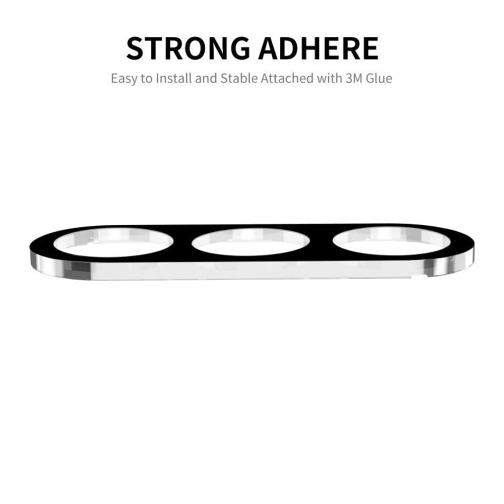 Techsuit Rear Camera Protective Film for Samsung Galaxy S25 FE, Tempered Glass, Black