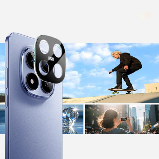Techsuit Rear Camera Protection Film for Xiaomi Poco M8 Pro / Redmi Note 15 Pro+ 5G, Tempered Glass, Black