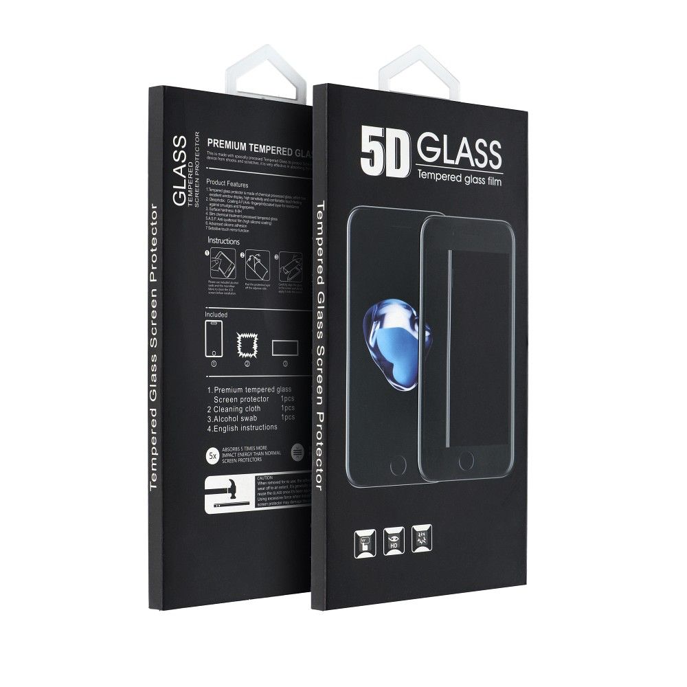 OEM προστατευτικό οθόνης για Xiaomi 11T / 11T Pro, γυαλί με προστασία, πλήρης κόλλα, 5D, μαύρο