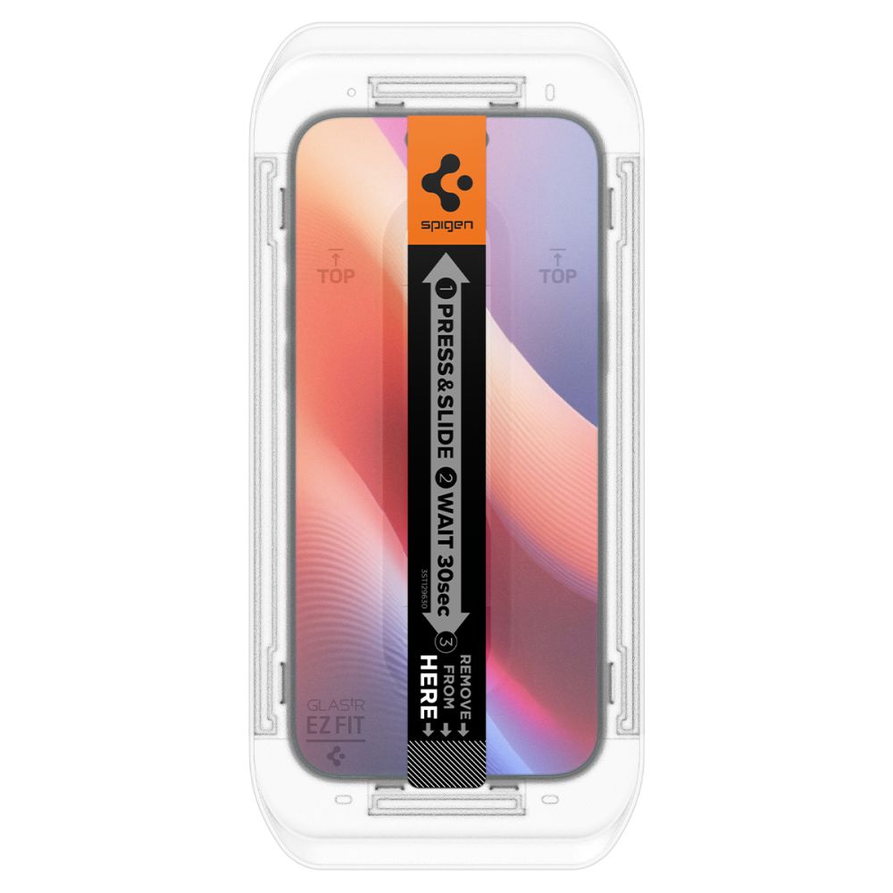 Προστατευτική μεμβράνη οθόνης Spigen GlastR EZ FIT για Apple iPhone 18 Pro Max / 17 Pro Max, Ασφαλισμένο γυαλί, Πλήρης κόλλα, Σετ 2 τεμαχίων AGL07907