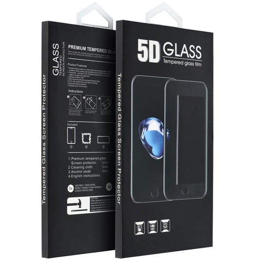 OEM Screen Protector for Apple iPhone 17 / 16 Pro, Tempered Glass, Full Glue, 5D, Black