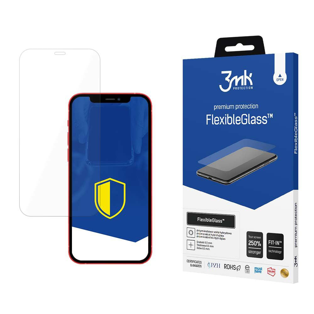Προστατευτική μεμβράνη οθόνης 3MK FlexibleGlass για Apple iPhone 13, Ευέλικτο γυαλί, Πλήρης κόλλα