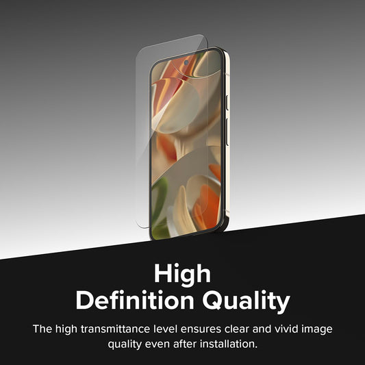 Προστατευτικό οθόνης Ringke Easy Slide για Google Pixel 9 / 9 Pro, με προστασία από γυαλί, πλήρης κόλλα, σετ 2 τεμαχίων