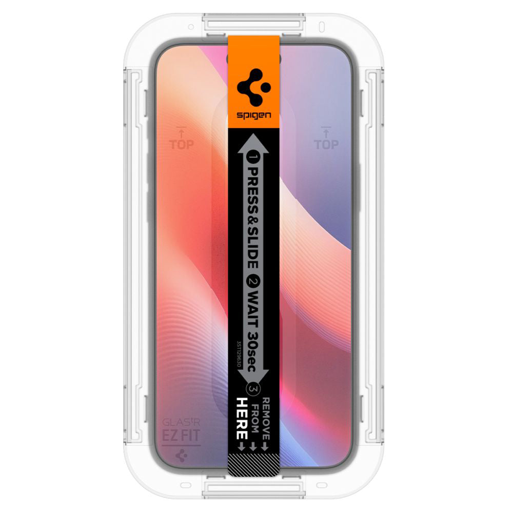 Spigen GlastR EZ FIT Privacy Screen Protector for Apple iPhone 16 / 15, Tempered Glass, Full Glue, Set of 2 pieces AGL06905